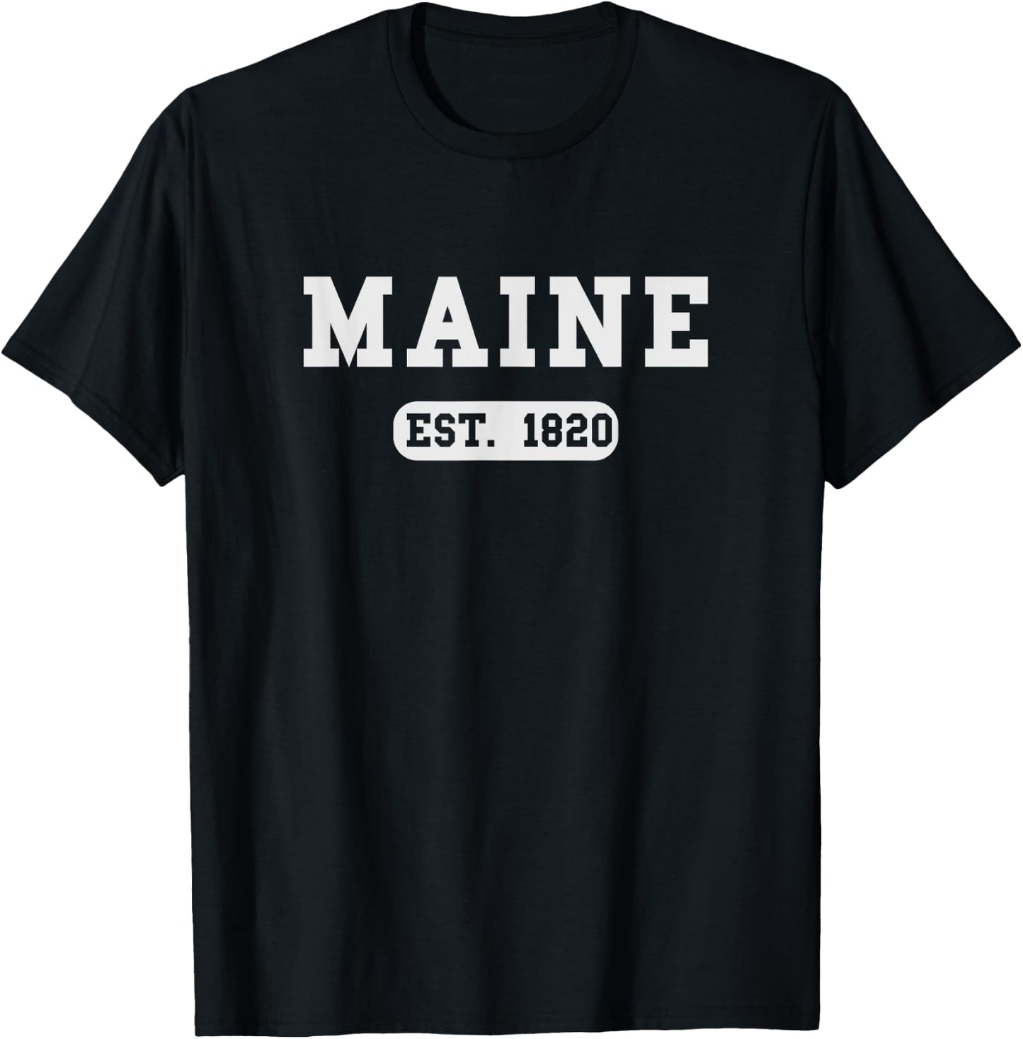 MAINE - Throwback Design - Classic T-Shirt - T-Shirt | Black