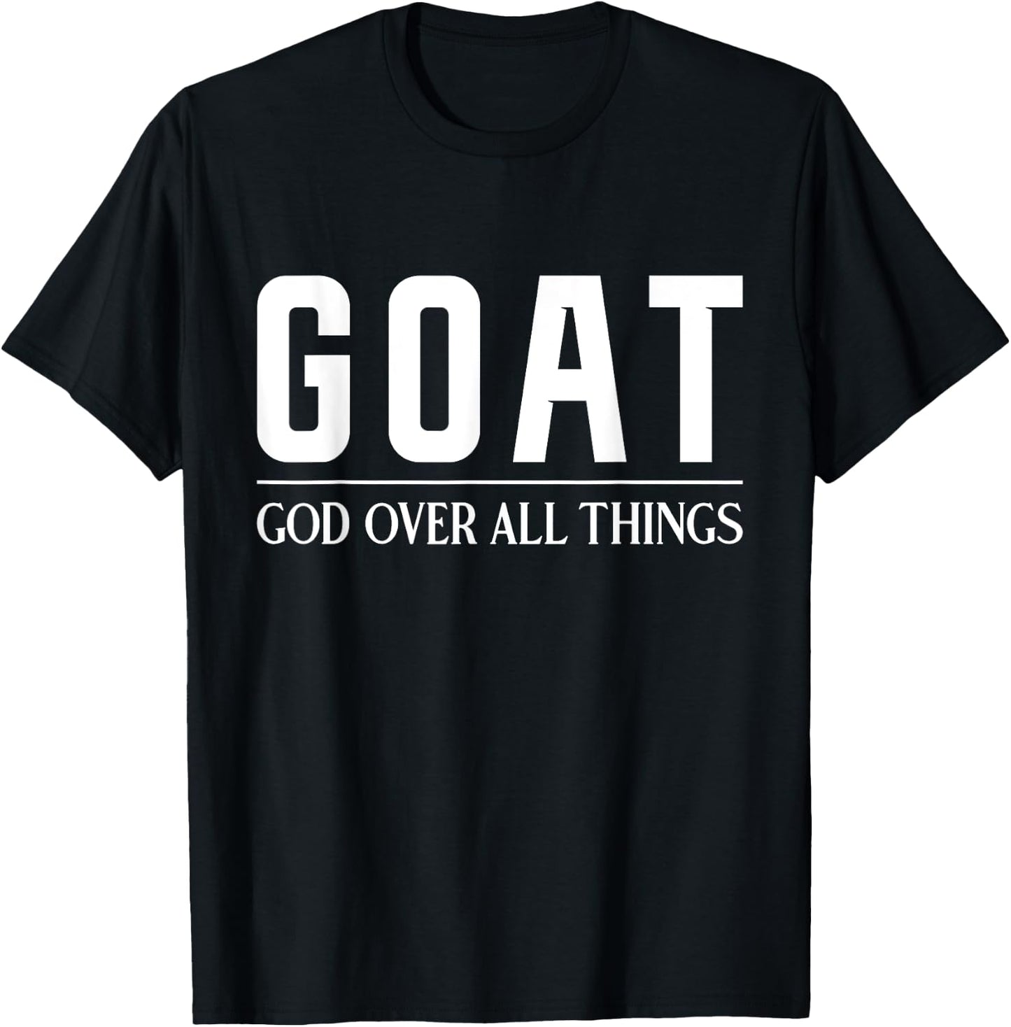 Christian Faith Jesus GOAT T-Shirt - T-Shirt | Black