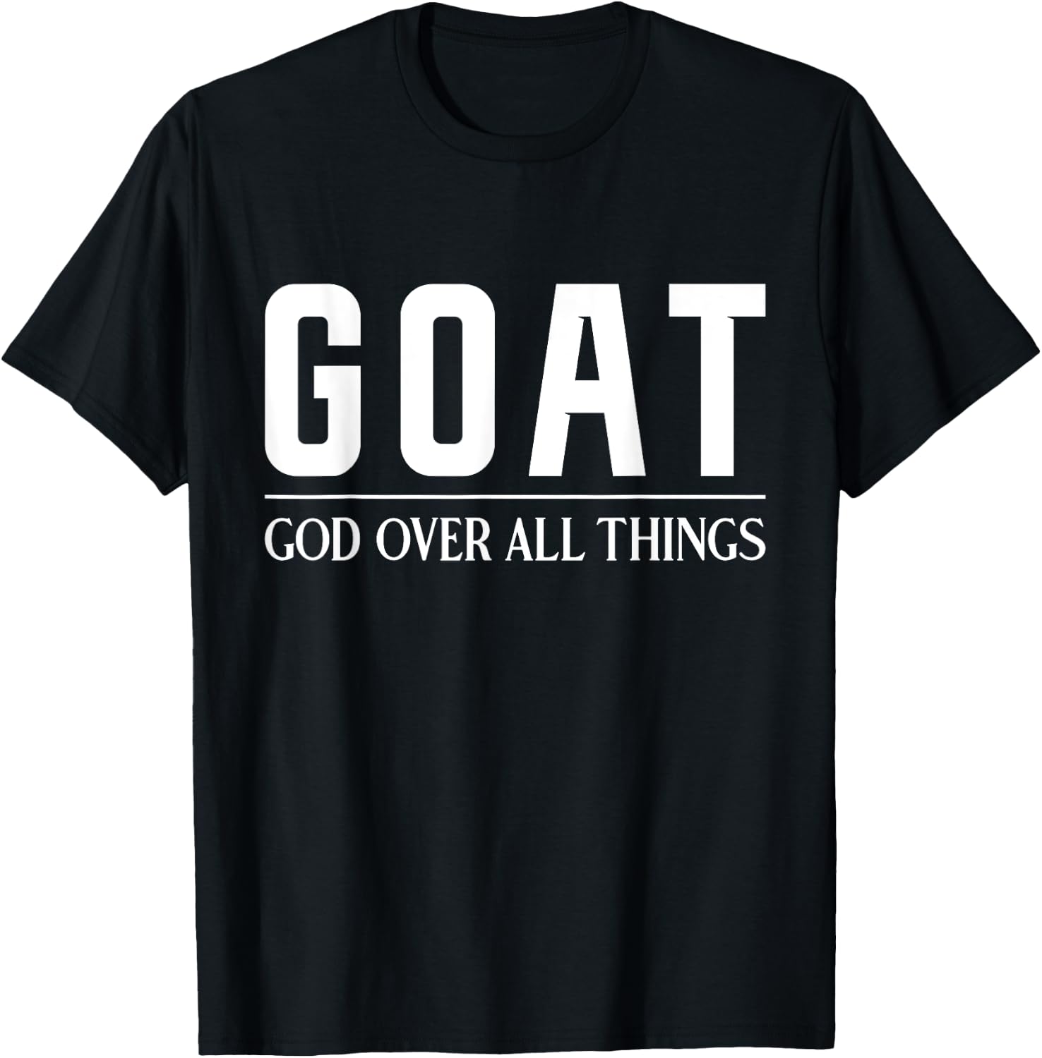 Christian Faith Jesus GOAT T-Shirt - T-Shirt | Black