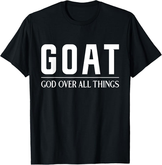 Christian Faith Jesus GOAT T-Shirt - T-Shirt | Black
