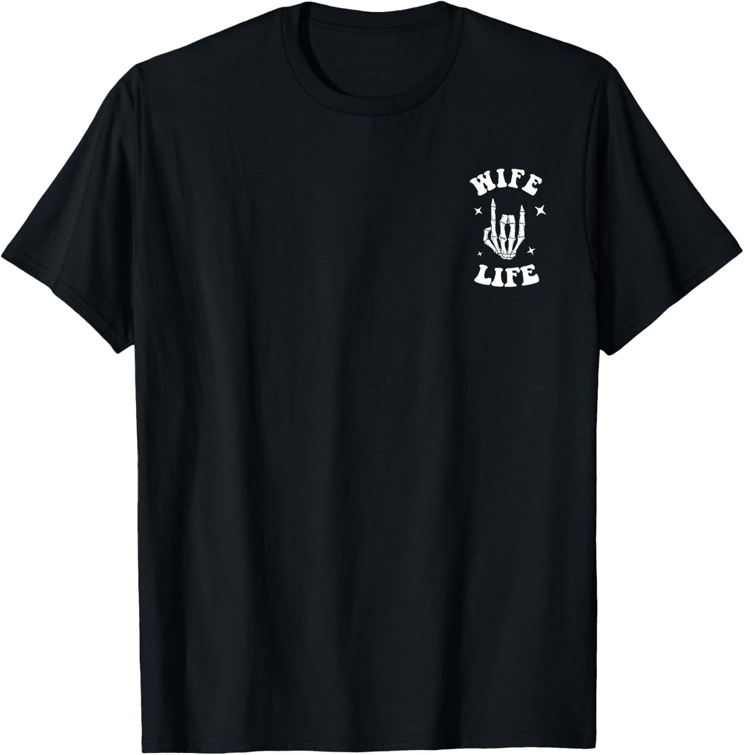On My Husband's Last Nerve (On back) T-Shirt - T-Shirt | Black