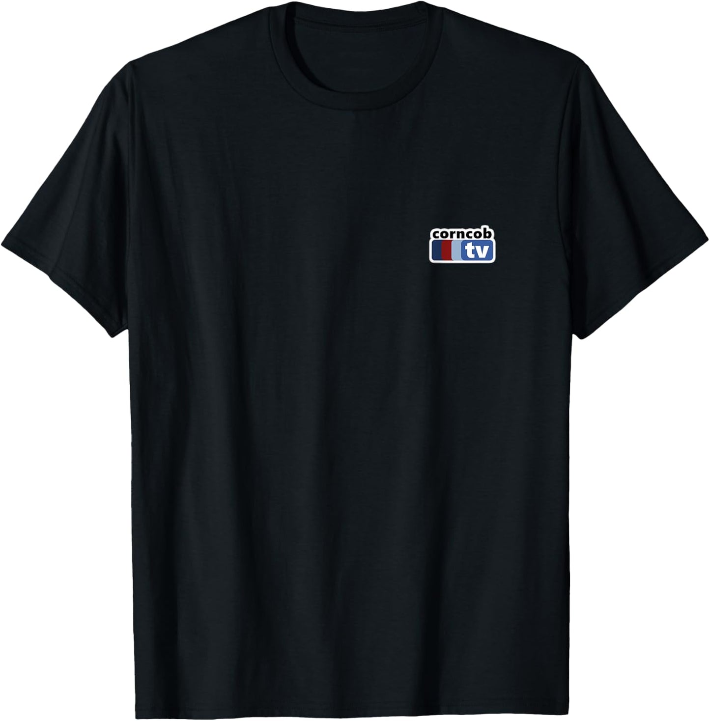 You Should Leave ITYSL Corncob TV Small Logo - Adults - Black - Small - Classic Fit - Short Sleeve - - Casual - All Seasons T-Shirt - T-Shirt | Black