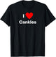 I love Cankles - with a red heart T-Shirt - T-Shirt | Black