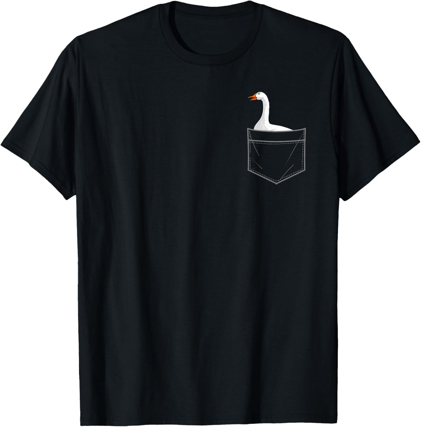 Cool Goose Women Toddler Pocket Canadian Geese Lover T-Shirt - T-Shirt | Black