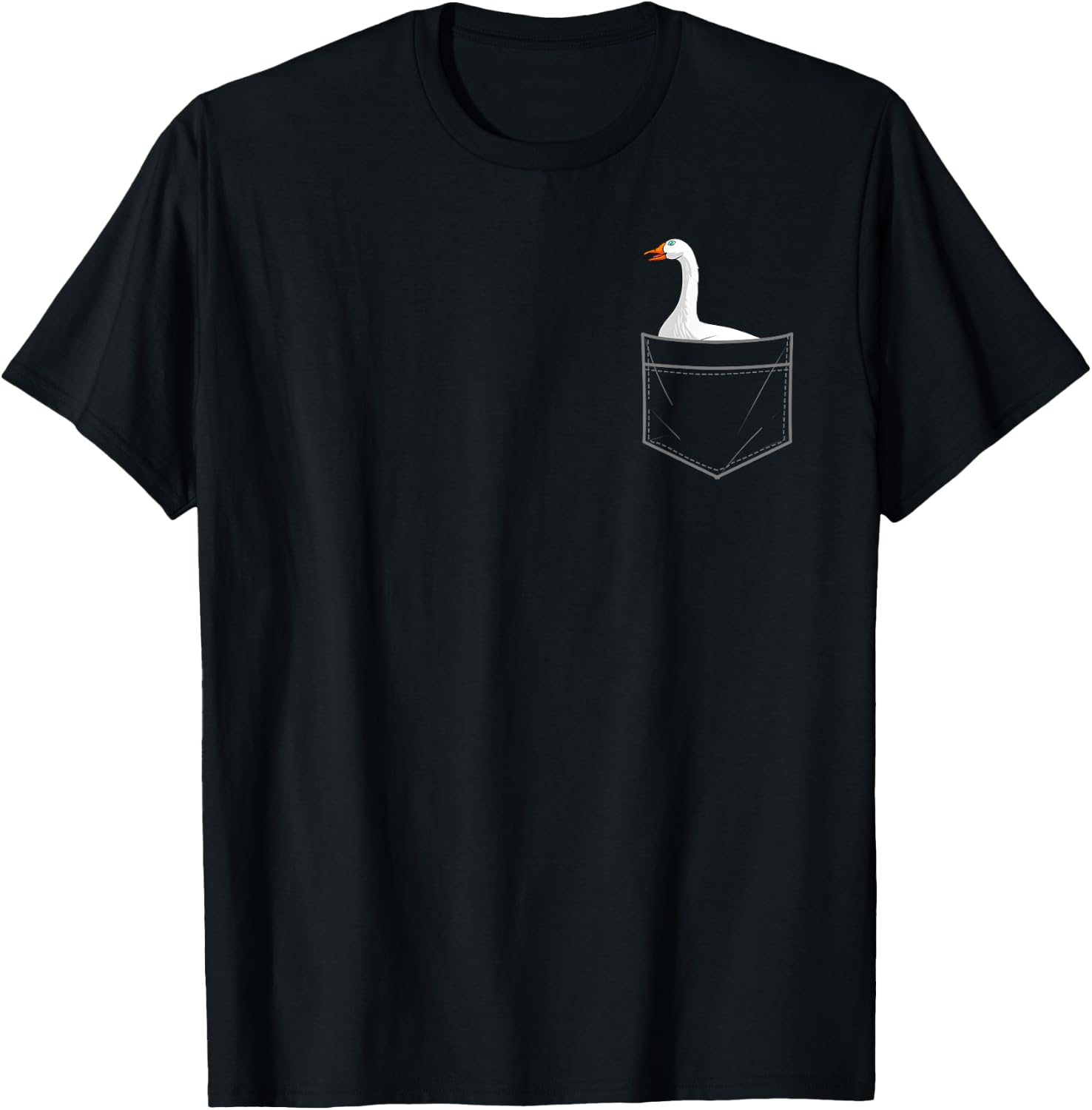 Cool Goose Women Toddler Pocket Canadian Geese Lover T-Shirt - T-Shirt | Black