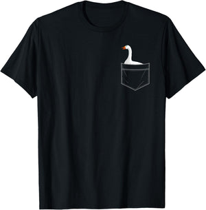 Cool Goose Women Toddler Pocket Canadian Geese Lover T-Shirt - T-Shirt | Black