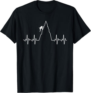 Cute Rock Climbing Art Women Kids Wall Rock Climber T-Shirt - T-Shirt | Black