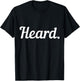 Heard Chef Restaurant Slang Culinary School Cooking T-Shirt - T-Shirt | Black