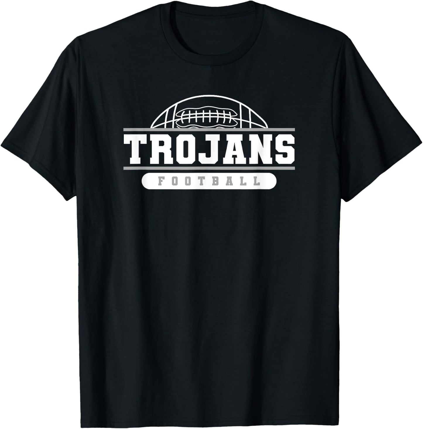 Trojans Football Varsity College University High School T-Shirt - T-Shirt | Black