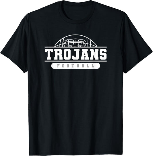 Trojans Football Varsity College University High School T-Shirt - T-Shirt | Black