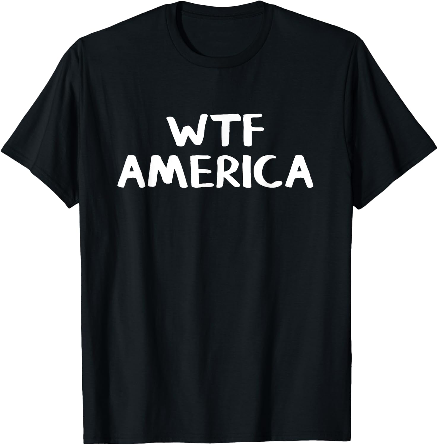 WTF America T-Shirt - T-Shirt | Black