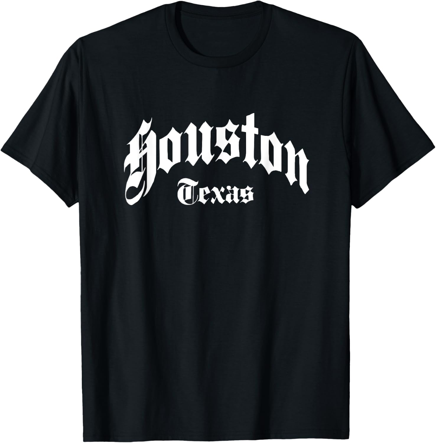 Houston - Texas - Old School Design - Classic T-Shirt - T-Shirt | Black