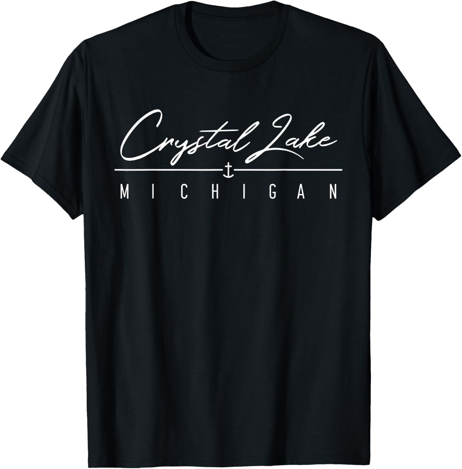Crystal Lake MI T-Shirt - T-Shirt | Black