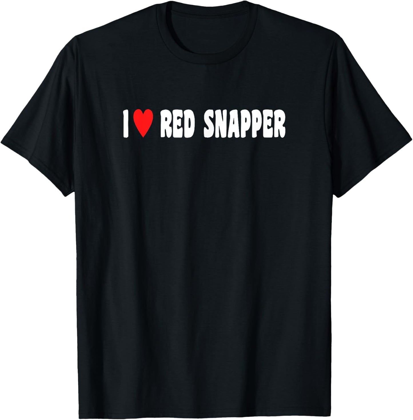 Vintage Love Red Snapper I Love Red Snapper T-Shirt - T-Shirt | Black