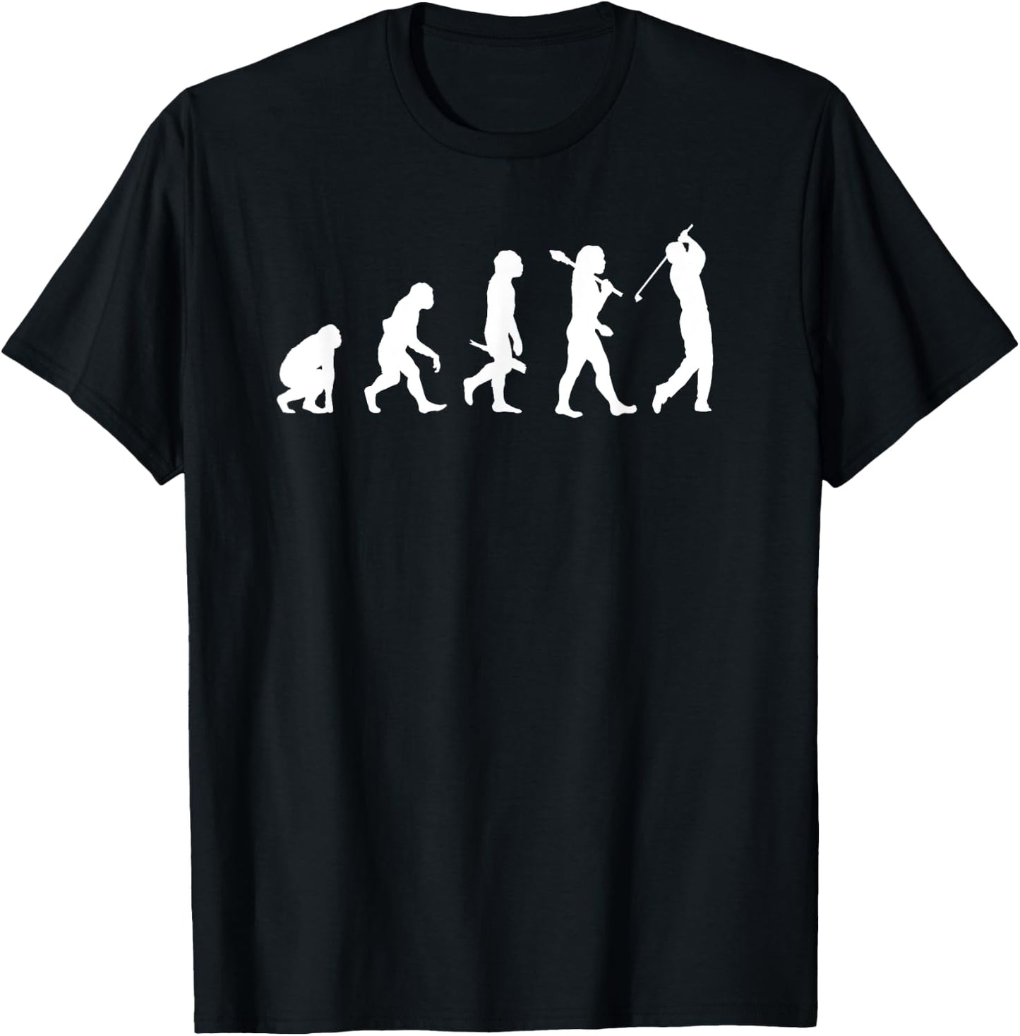 Evolution of a Golfer Funny Golf evolution T-Shirt - T-Shirt | Black