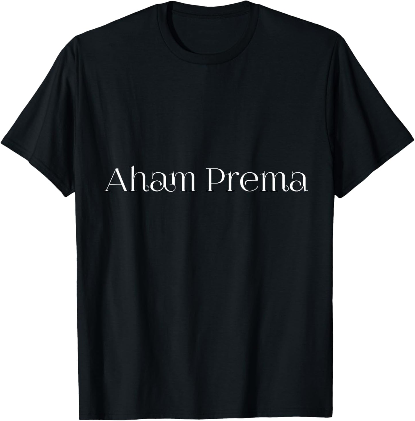 Aham Prema Meditation Mantra T-Shirt - T-Shirt | Black