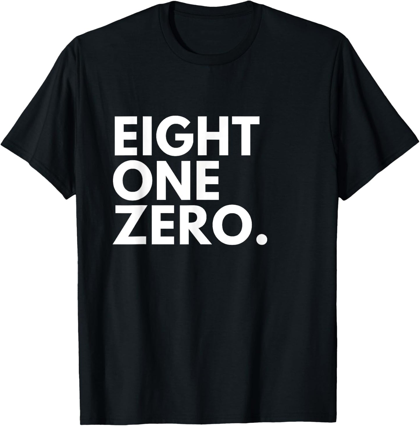 EIGHT ONE ZERO Area Code 810 Flint MI Michigan USA T-Shirt - T-Shirt | Black