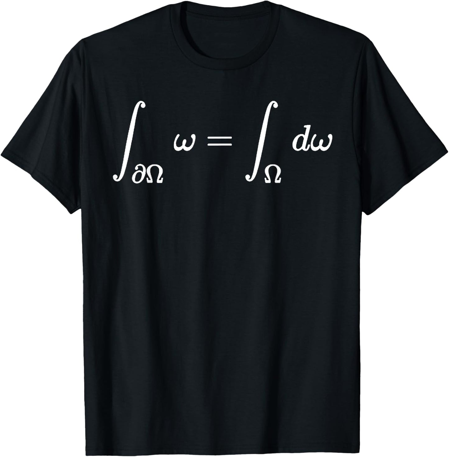 Generalised Stokes Theorem, Differential Calculus and Math T-Shirt - T-Shirt | Black