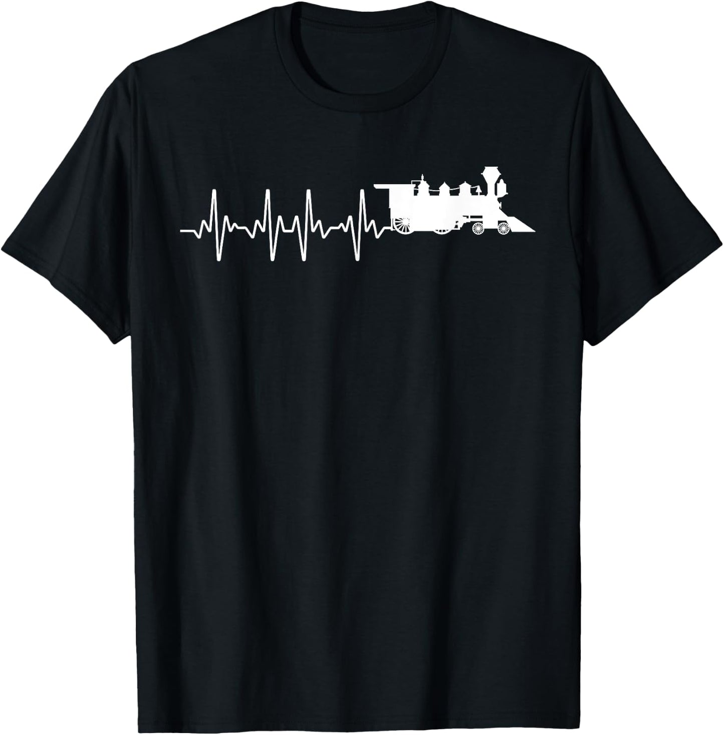 Cool Train Art Boys Locomotive Model Train Collector T-Shirt - T-Shirt | Black