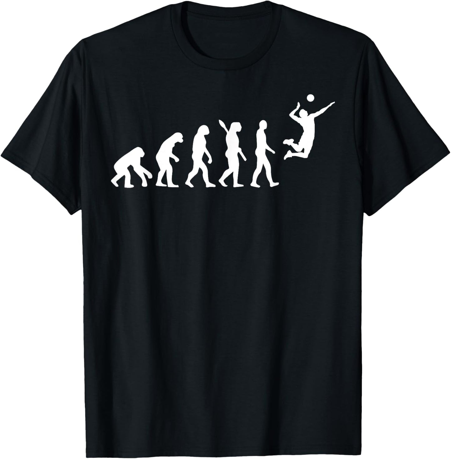 Funny Volleyball Design Women Ball Sports Athletes T-Shirt - T-Shirt | Black