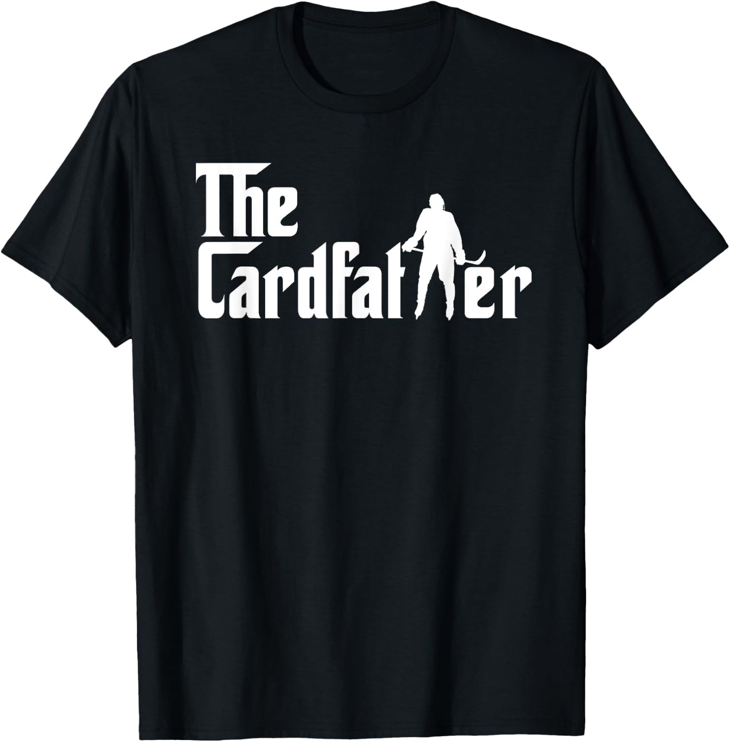 The Cardfather Funny Hockey Card Collector Trading Cards T-Shirt - T-Shirt | Black