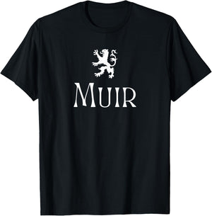 Muir Clan Scottish Family Name Scotland Heraldry T-Shirt - T-Shirt | Black