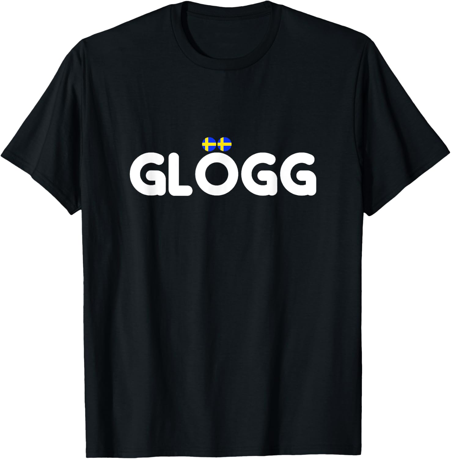 GLÖGG Sweden Flag Points Glogg T-Shirt - T-Shirt | Black