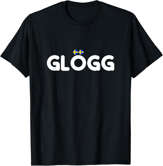 GLÖGG Sweden Flag Points Glogg T-Shirt - T-Shirt | Black