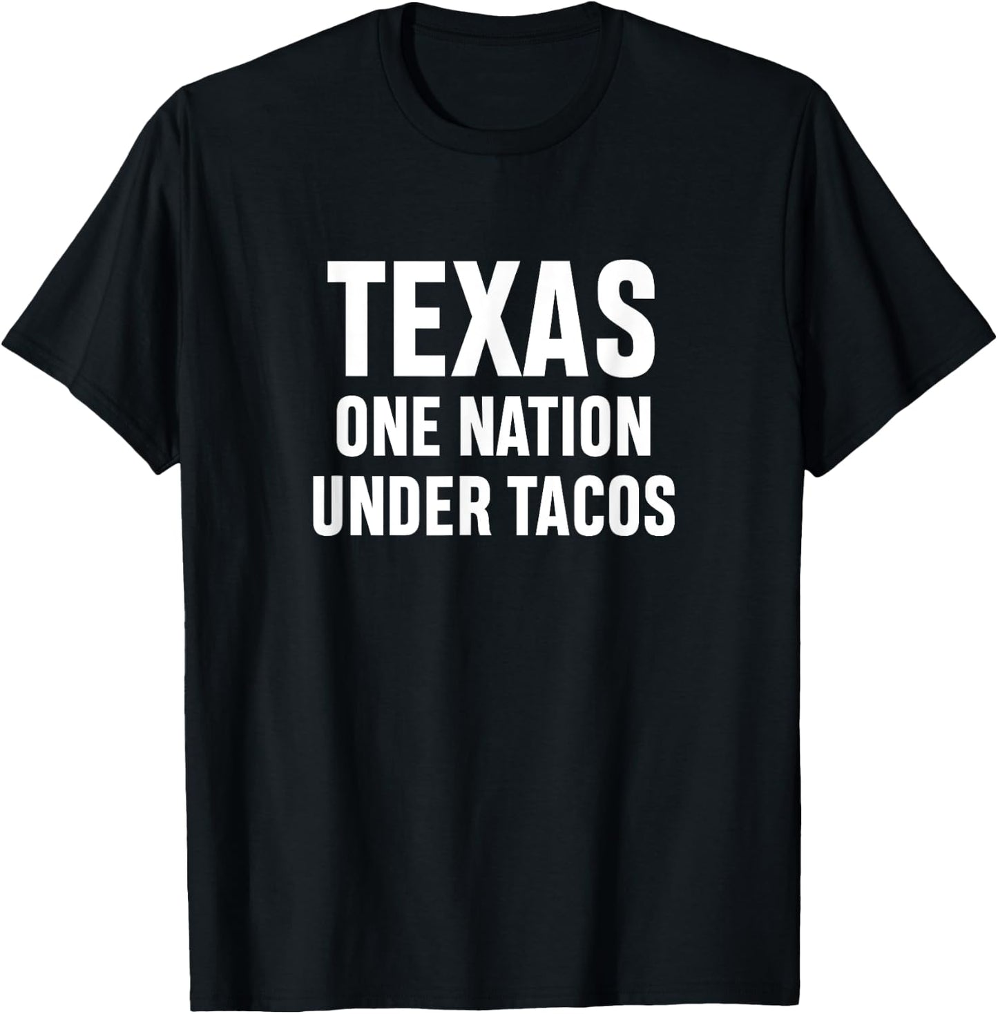 Texas One Nation Under Tacos T-Shirt - T-Shirt | Black