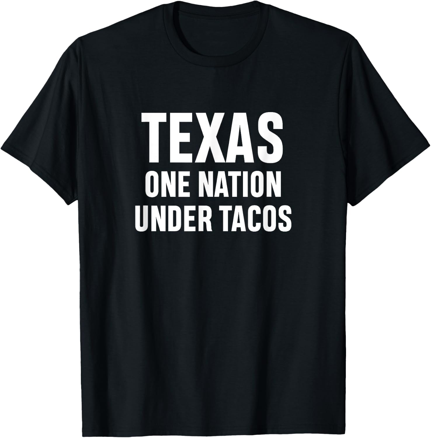 Texas One Nation Under Tacos T-Shirt - T-Shirt | Black