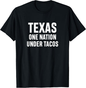Texas One Nation Under Tacos T-Shirt - T-Shirt | Black