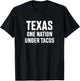 Texas One Nation Under Tacos T-Shirt - T-Shirt | Black