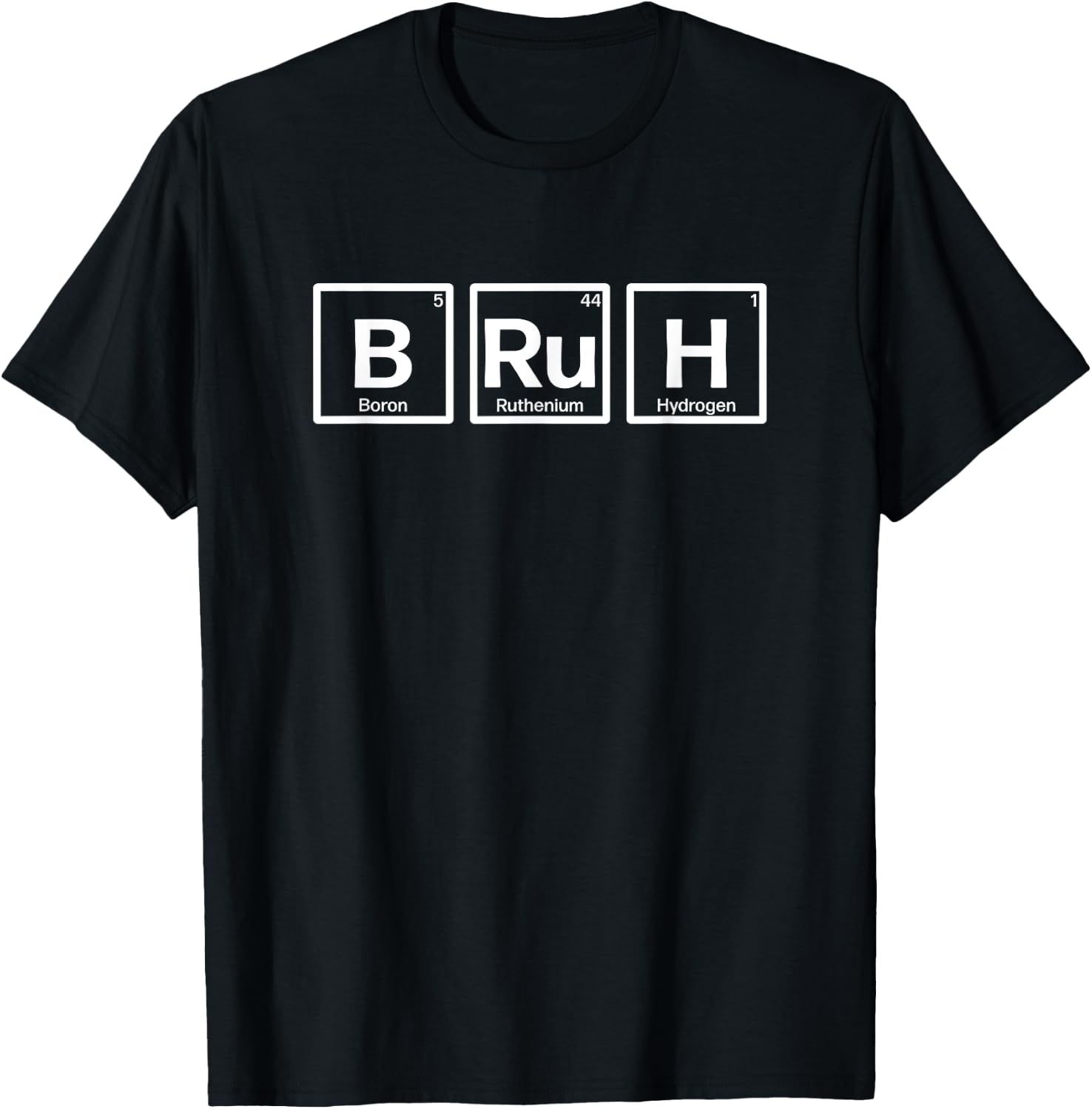 Bruh Gamer Slang Meme Design T-Shirt - T-Shirt | Black