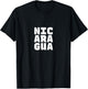 Nicaragua Souvenir - Nicaraguan Pride Letter Box Word Art T-Shirt - T-Shirt | Black