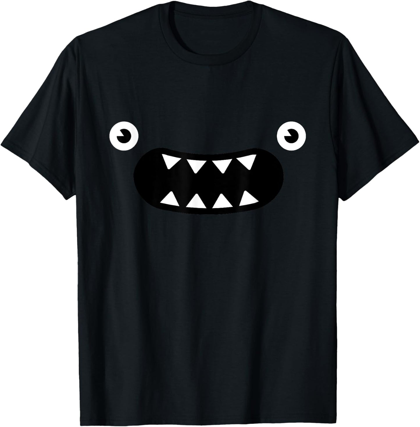 Purple Monster Face Halloween Costume Kids Funny Monster T-Shirt - T-Shirt | Black