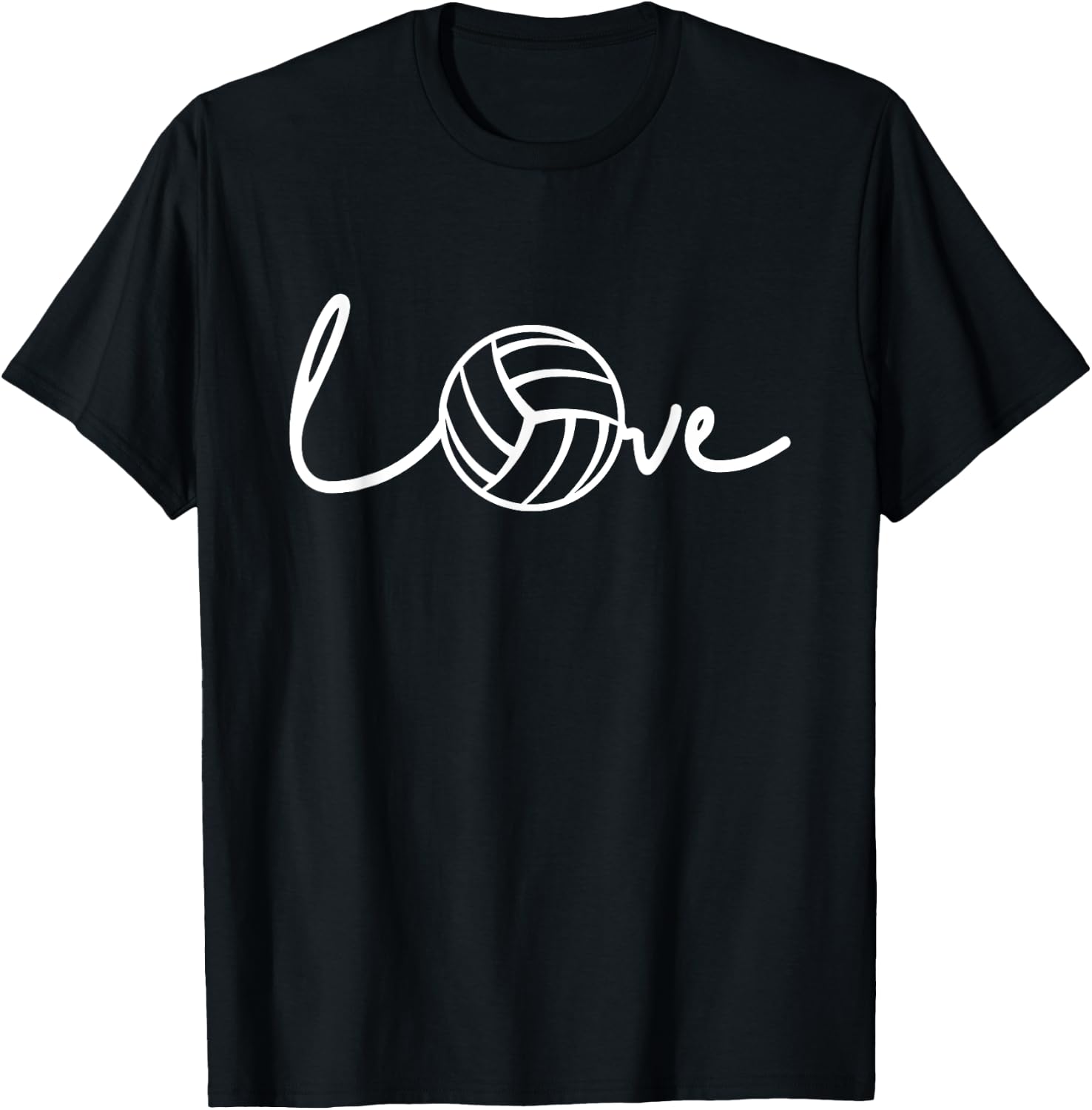 Love Volleyball Design For Players and Coaches on Gameday T-Shirt - T-Shirt | Black