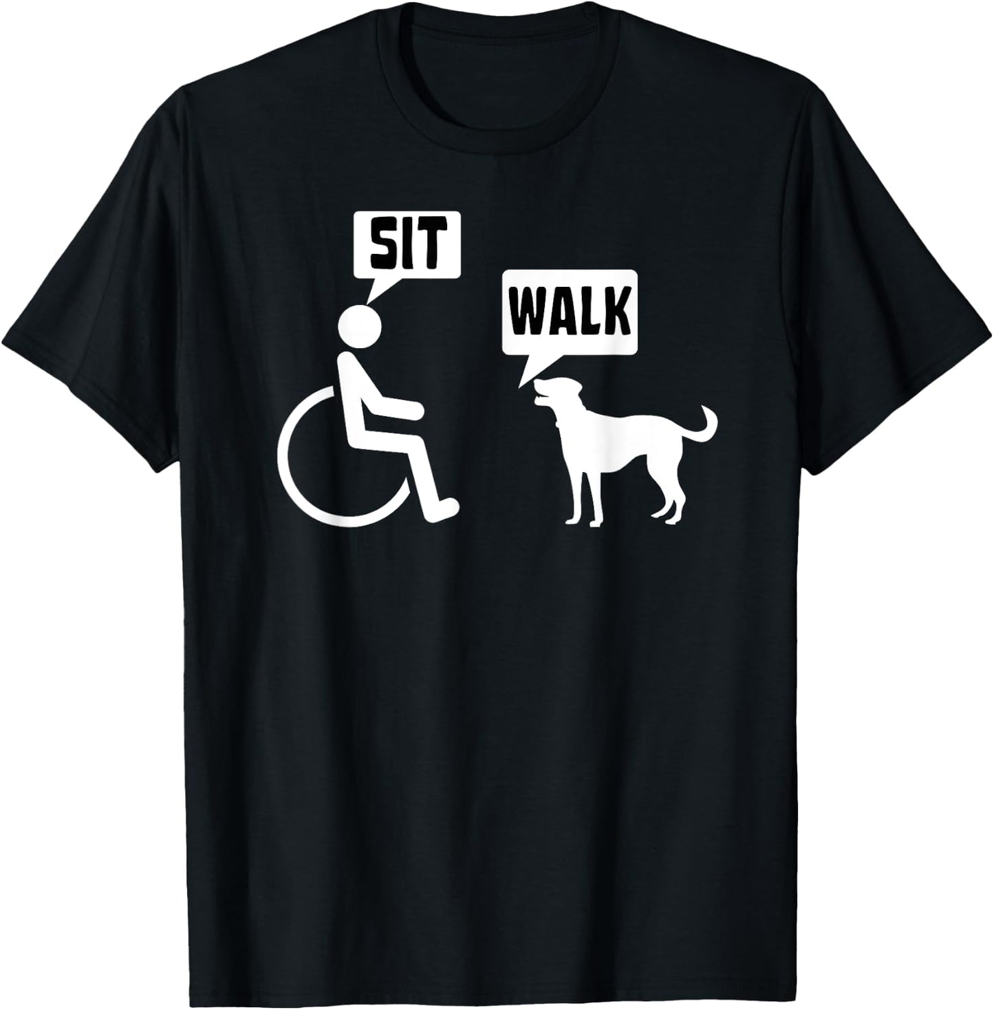 Funny Wheelchair Humor Joke for a Disability in a Wheelchair T-Shirt - T-Shirt | Black