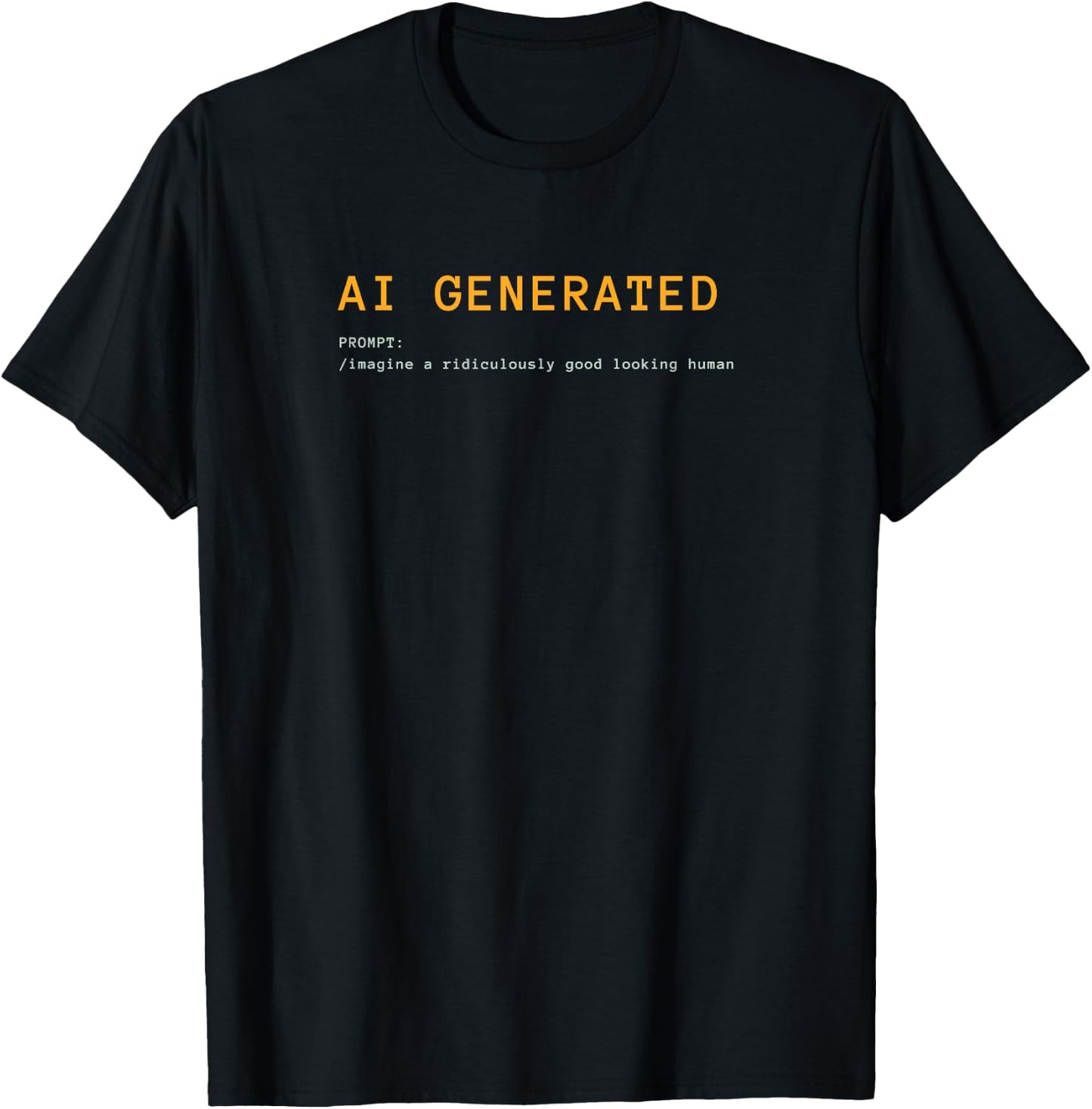 AI Generated T-Shirt - T-Shirt | Black