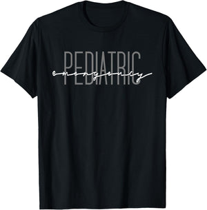 Pediatric Emergency Department Pediatric ER Nurse Medicine T-Shirt - T-Shirt | Black