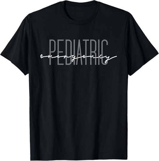 Pediatric Emergency Department Pediatric ER Nurse Medicine T-Shirt - T-Shirt | Black