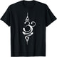 Ancient Sanskrit Breathe Om Symbol Yoga Buddhism Meditation T-Shirt - T-Shirt | Black