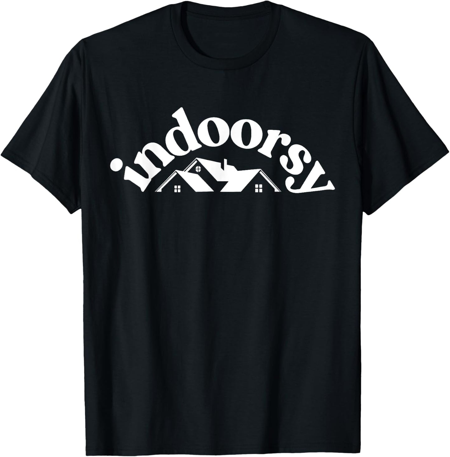 Indoorsy Funny Sarcastic Saying T-Shirt - T-Shirt | Black