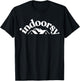 Indoorsy Funny Sarcastic Saying T-Shirt - T-Shirt | Black