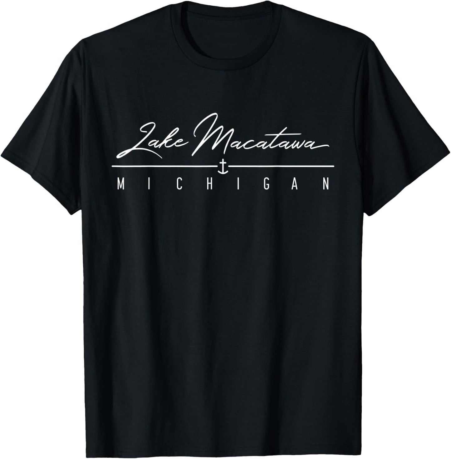 Lake Macatawa MI T-Shirt - T-Shirt | Black