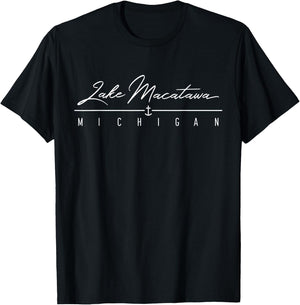 Lake Macatawa MI T-Shirt - T-Shirt | Black