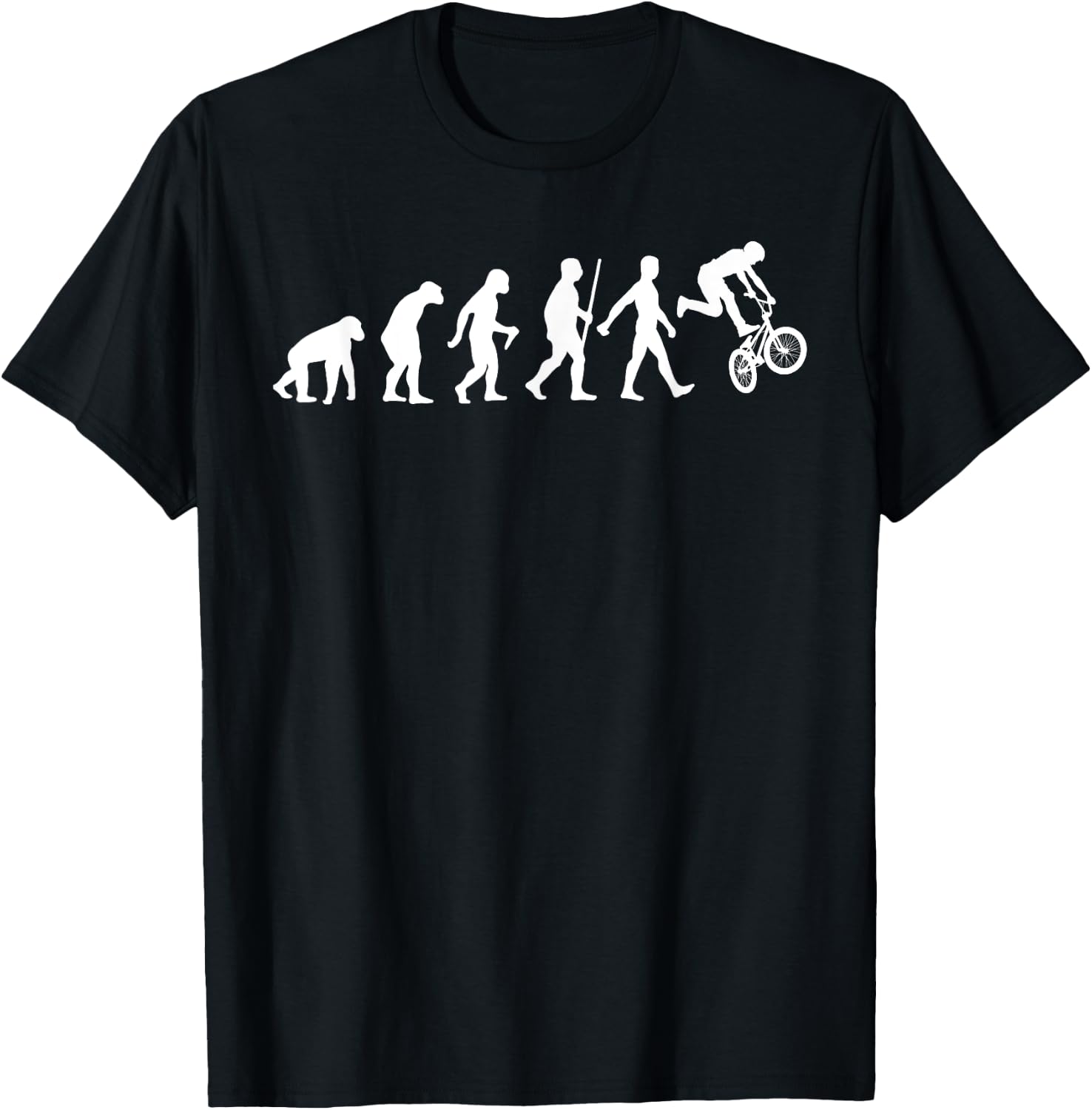Funny BMX Bike Art Women Offroad Freestyle BMX Lover T-Shirt - T-Shirt | Black