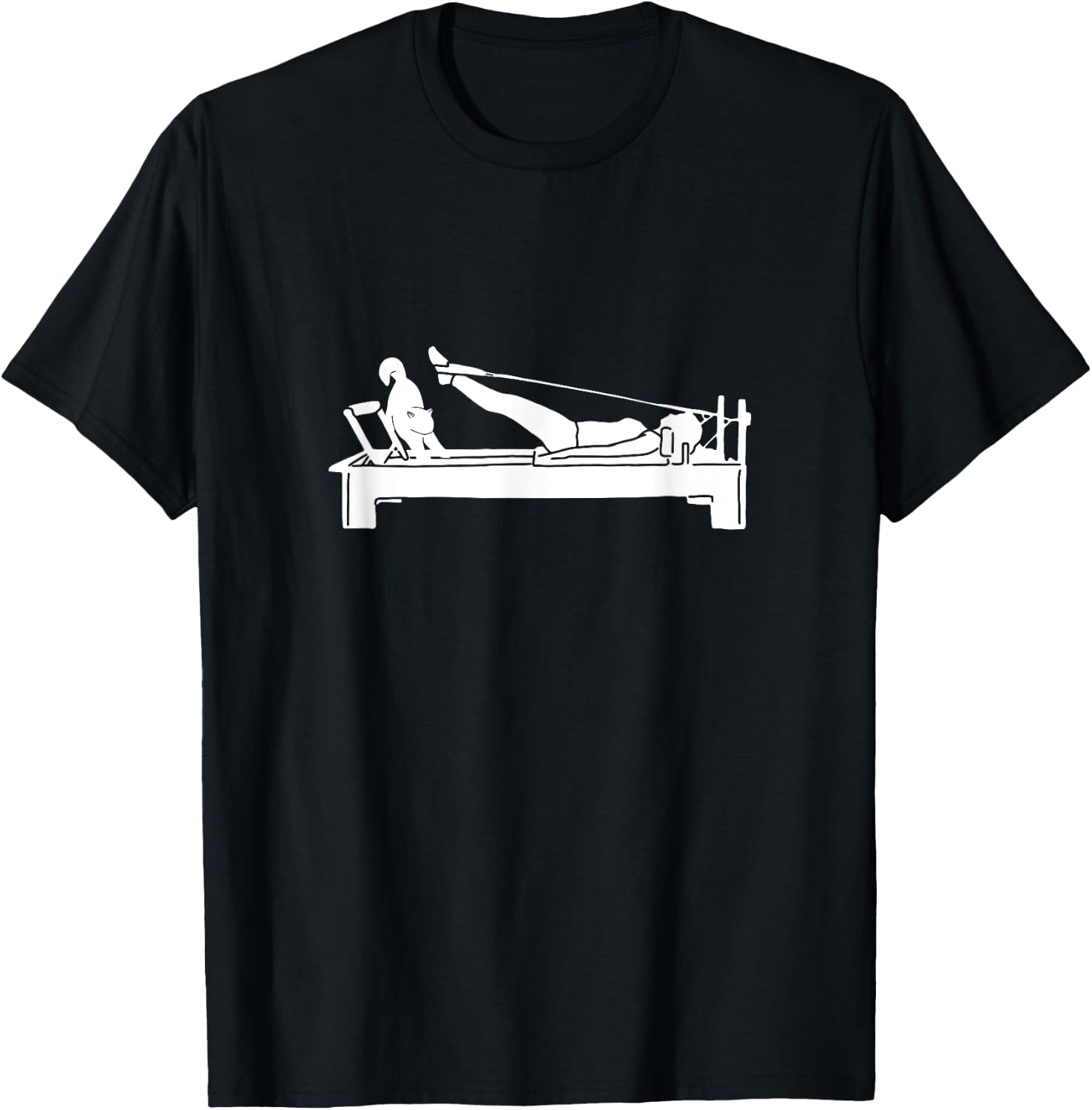 Pilates cat Reformer Pilates Men Women T-Shirt - T-Shirt | Black