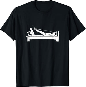 Pilates cat Reformer Pilates Men Women T-Shirt - T-Shirt | Black
