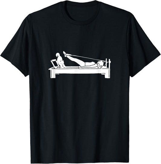 Pilates cat Reformer Pilates Men Women T-Shirt - T-Shirt | Black