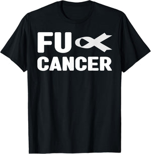 Fu Cancer T Shirt - Fuck Lung Cancer Awareness T-Shirt - T-Shirt | Black